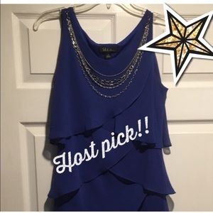 beautiful blue ‘tulip’ style dress